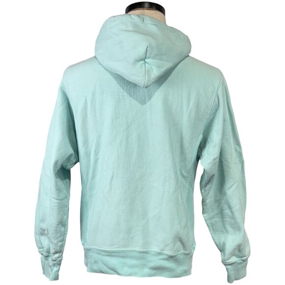 Champion Reverse Weave Pullover Hoodie Mint Green Small Cotton/Polyester - Picture 3 of 12